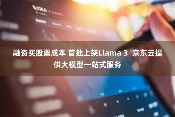 融资买股票成本 首批上架Llama 3  京东云提供大模型一站式服务