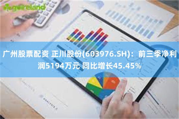 广州股票配资 正川股份(603976.SH)：前三季净利润5194万元 同比增长45.45%