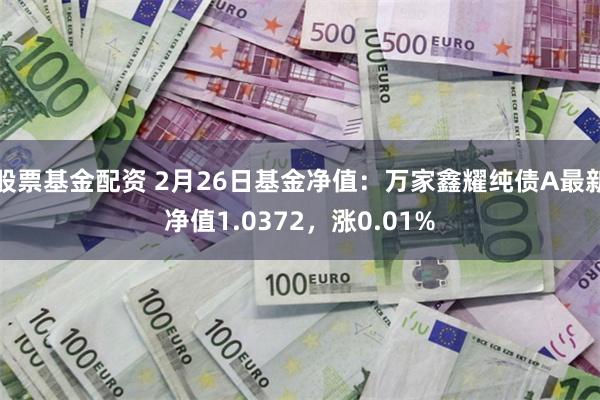 股票基金配资 2月26日基金净值：万家鑫耀纯债A最新净值1.0372，涨0.01%